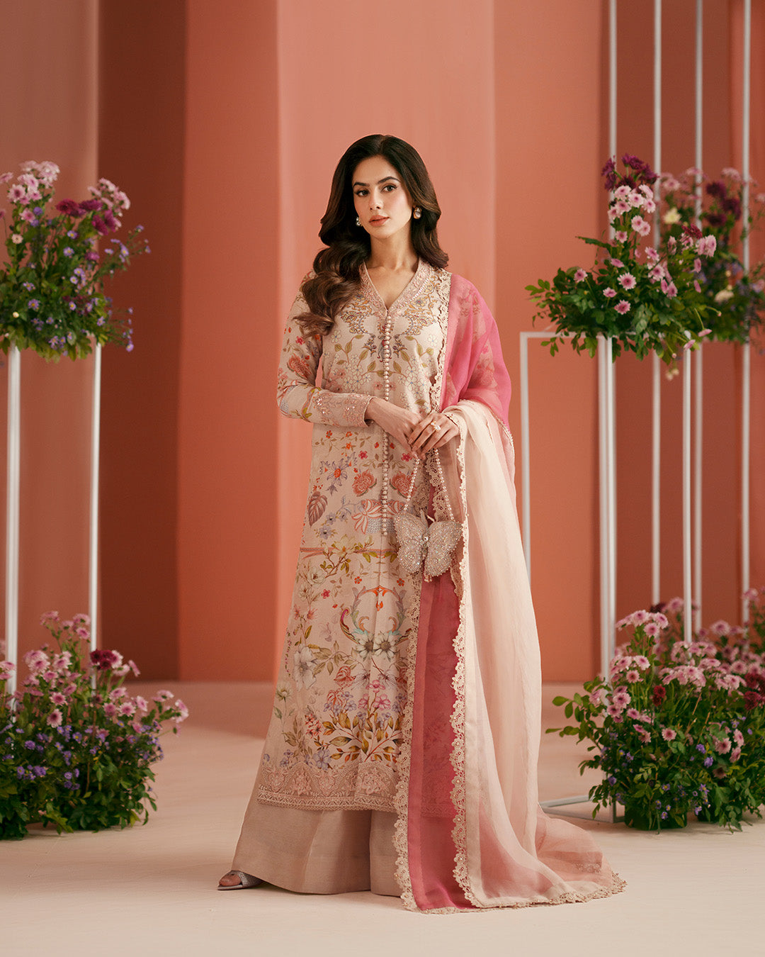 Faiza Saqlain | Roim Silk Edit | Nermin by Faiza Saqlain - Designer Dress  - Type : Luxury Dress - Available at Libayah - 100% Original 