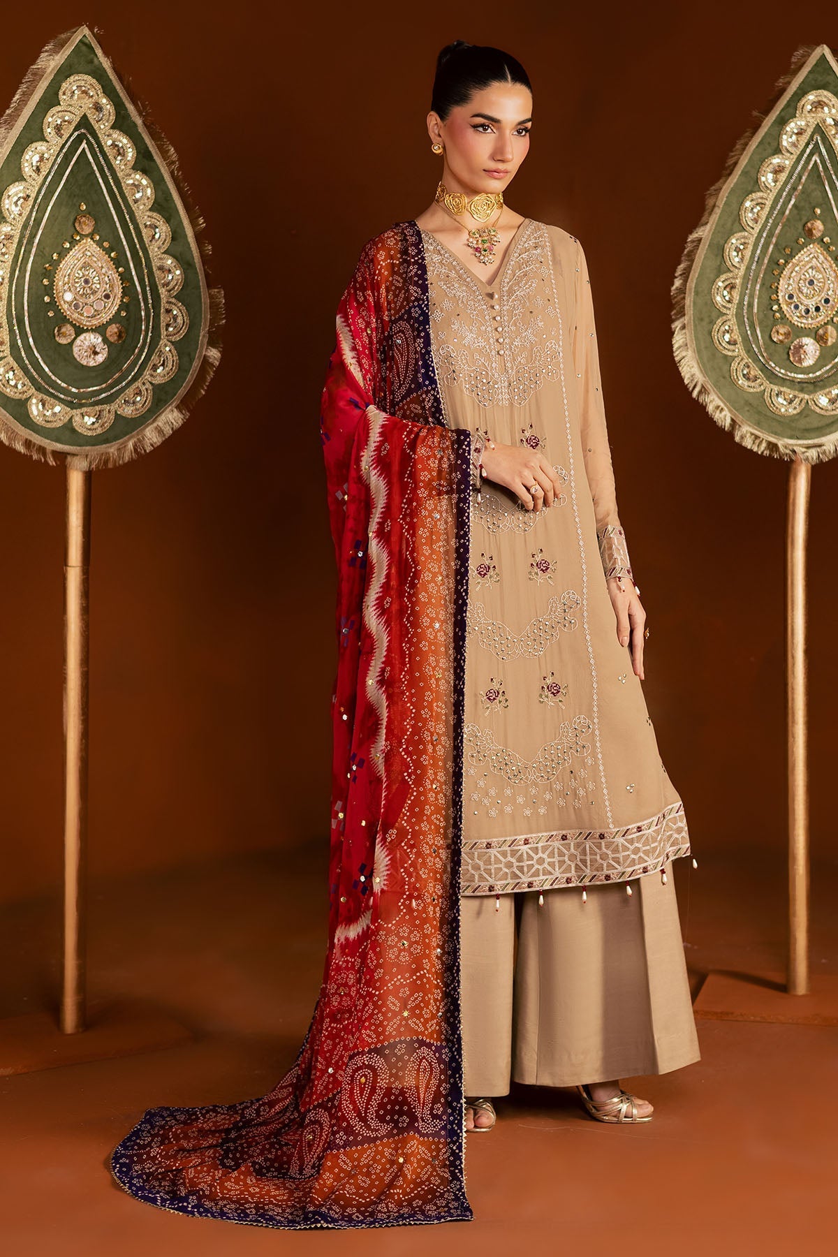 Nureh | Mukeshkari Formals | MK-22 - Designer Dress - Type : Ladies Clothes - Available at Libayah - 100% Original