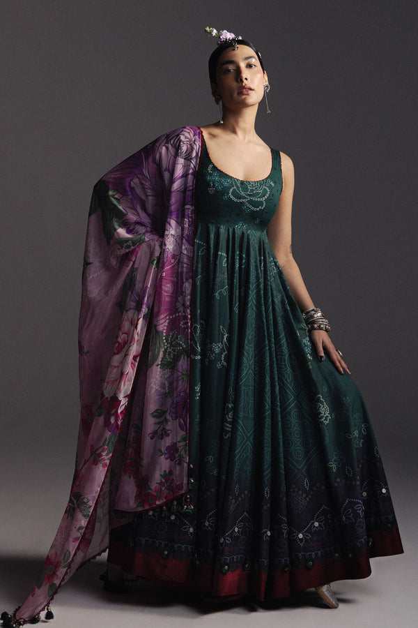 Zara Shahjahan | Anarkali 26 | Nayab-D4 - Designer Dress - Type : Ladies Clothes - Available at Libayah - 100% Original