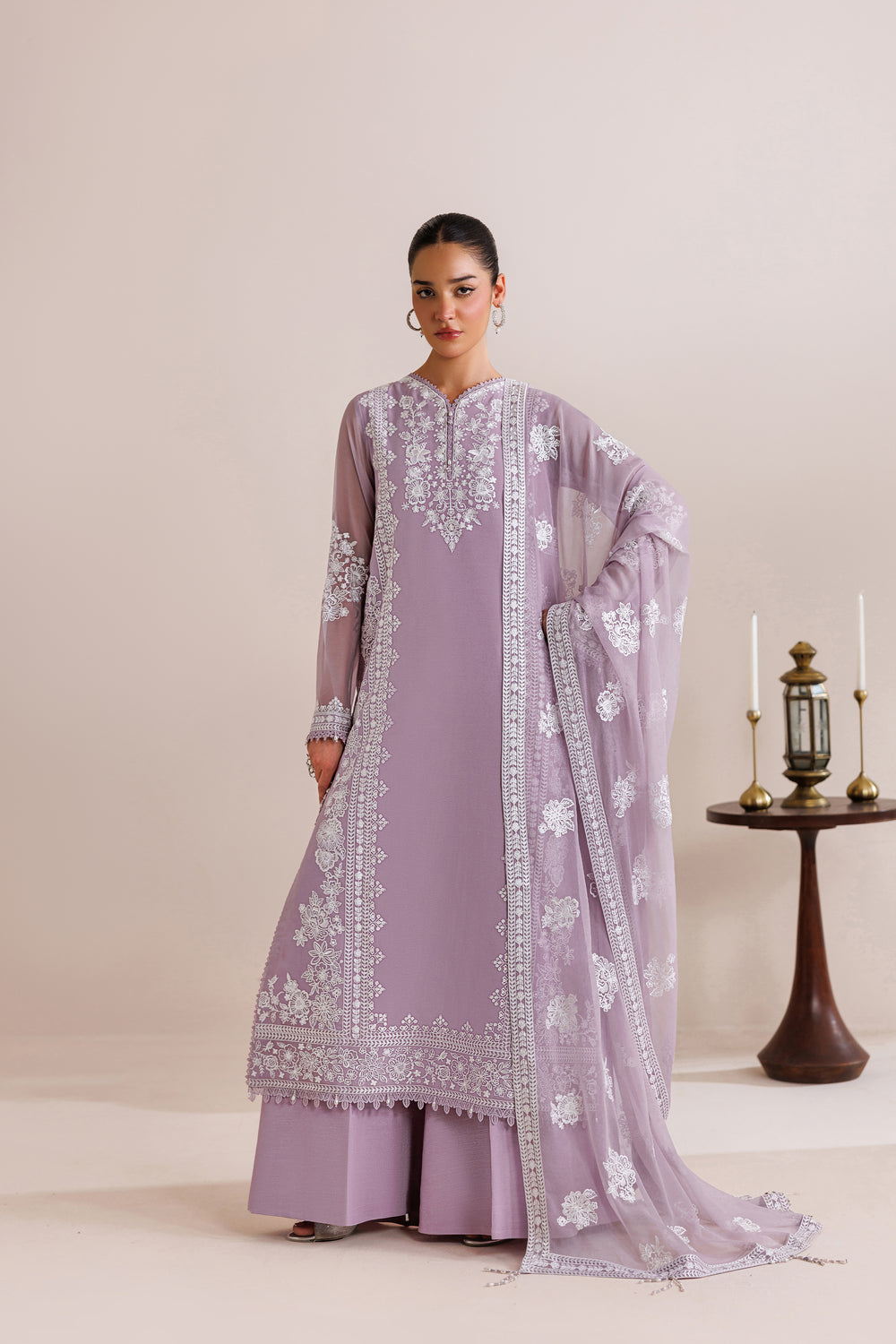 Farasha | Chiffon Threads 26 | Lilac Solace by Farasha - Designer Dress  - Type : Ladies Clothes - Available at Libayah - 100% Original 