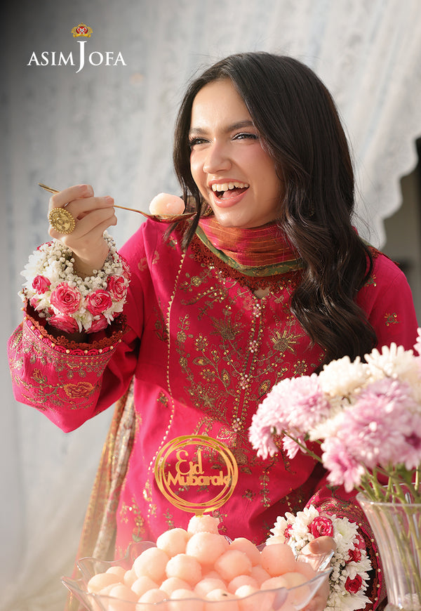 Asim Jofa | Summer Rhapsody | AJUBU-06 Embroidered Jacquard by Asim Jofa - Designer Dress  - Type : Ladies Clothes - Available at Libayah - 100% Original 