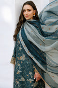 Farasha | Printed Essentials | Teal Bell by Farasha - Designer Dress - Type: Ladies Clothes - Available at Libayah - 100% Original