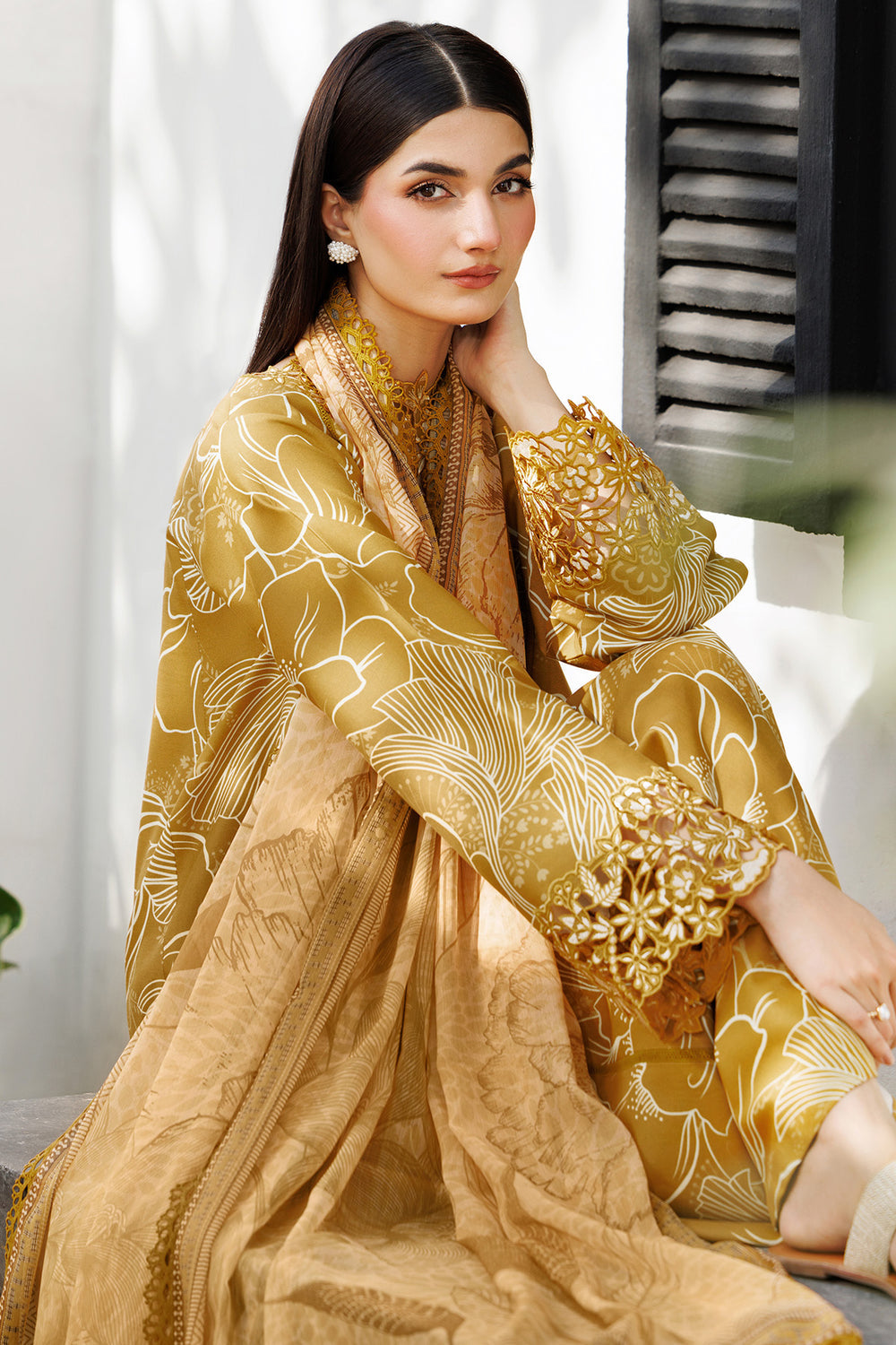 Farasha | Printed Essentials | Dune Aura by Farasha - Designer Dress  - Type : Ladies Clothes - Available at Libayah - 100% Original 