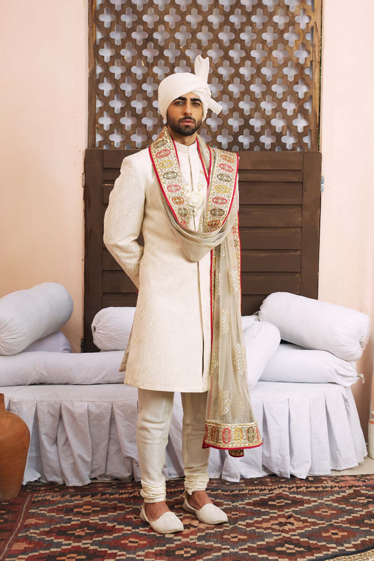 Pakistani Menswear | Mina Kashif | Nader by Libayah - Designer Dress - Type: Menswear - Available at Libayah - 100% Original