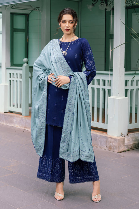 Naqshi | Nuri Khaddar Velvet Marina | Nourhan by Naqshi - Designer Dress  - Type : Ladies Clothes - Available at Libayah - 100% Original 