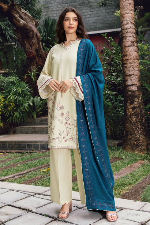 Naqshi | Nuri Khaddar Velvet Marina | Mujeeba by Naqshi - Designer Dress  - Type : Ladies Clothes - Available at Libayah - 100% Original 