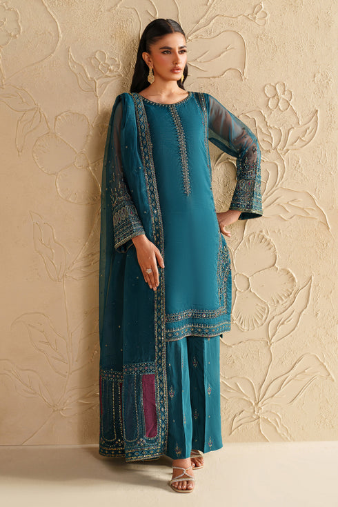 Naqshi | Feemora Organza Raw Silk | Rahmir by Naqshi - Designer Dress  - Type : Ladies Clothes - Available at Libayah - 100% Original 