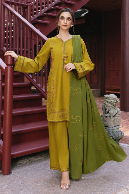 Naqshi | Nuri Khaddar Velvet Marina | Shanara by Naqshi - Designer Dress  - Type : Ladies Clothes - Available at Libayah - 100% Original 