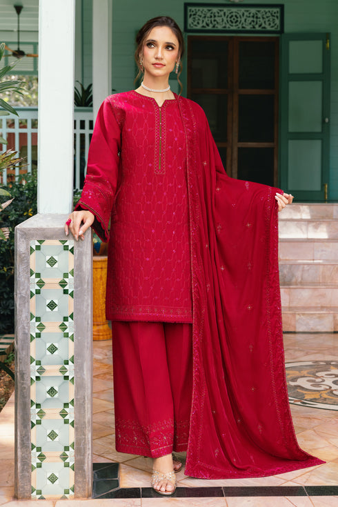 Naqshi | Nuri Khaddar Velvet Marina | Nadira by Naqshi - Designer Dress  - Type : Ladies Clothes - Available at Libayah - 100% Original 