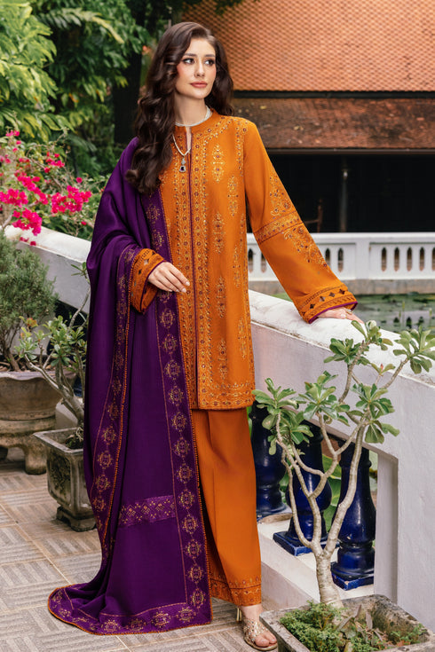 Naqshi | Nuri Khaddar Velvet Marina | Duraab by Naqshi - Designer Dress  - Type : Ladies Clothes - Available at Libayah - 100% Original 