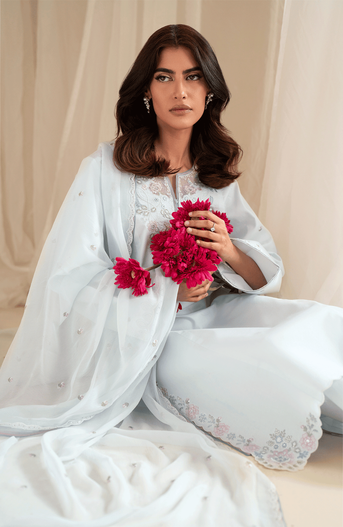 Seran | Luxury Pret | DELYRA - 3 pc by Seran - Designer Dress  - Type : Ladies Clothes - Available at Libayah - 100% Original 