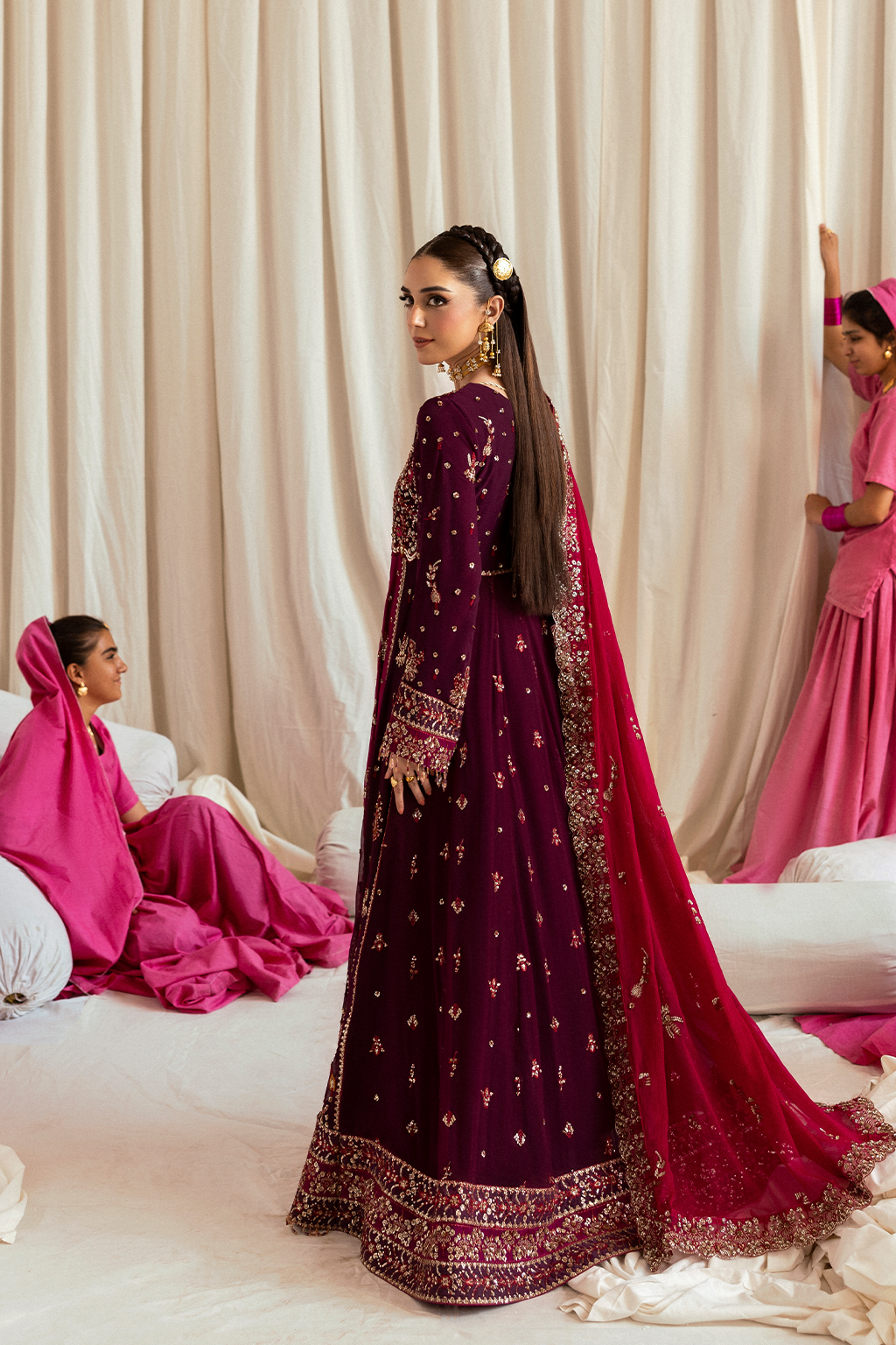 Emaan Adeel | The Empress Wedding Formals | AVORIA by Emaan Adeel - Designer Dress  - Type : Ladies Clothes - Available at Libayah - 100% Original 