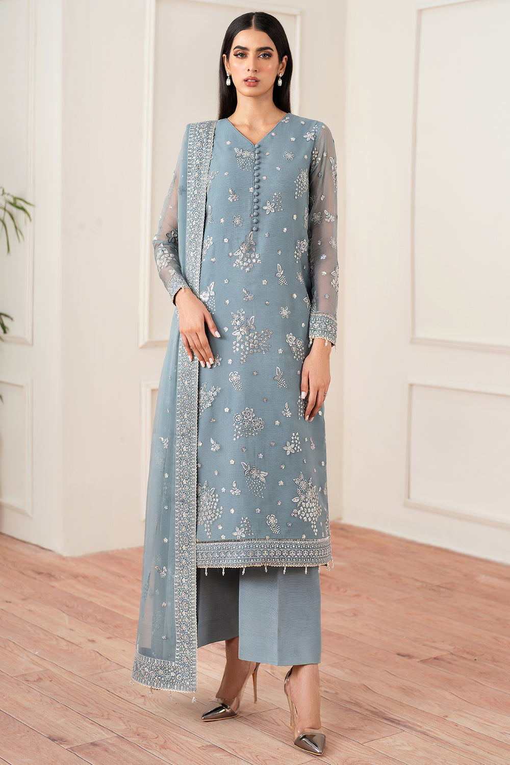 Farasha | Essence Formals 25 | Aqua Bliss by Farasha - Designer Dress  - Type : Ladies Clothes - Available at Libayah - 100% Original 