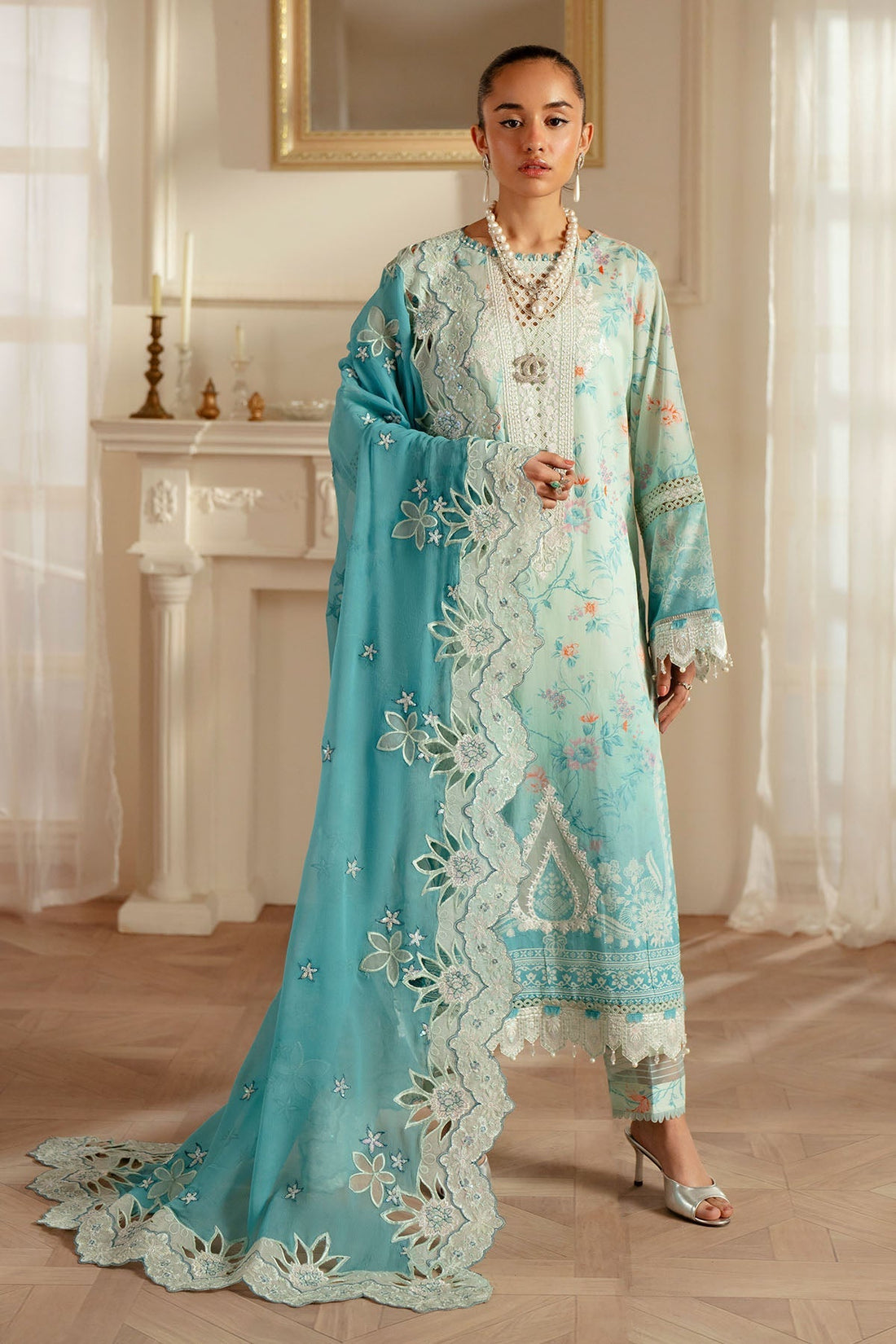 Nureh | Feya Eid Lawn | FE-06 by Nureh - Designer Dress - Type: Ladies Clothes - Available at Libayah - 100% Original