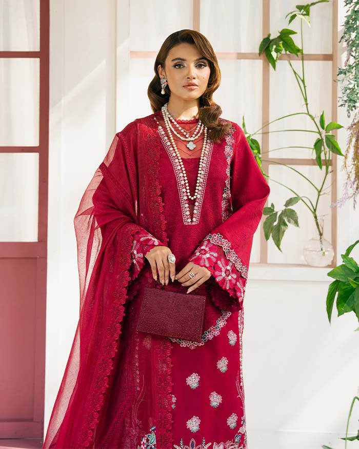 Zevk | Flora Festive Lawn | ZINNIA by Zevk - Designer Dress - Type: Ladies Clothes - Available at Libayah - 100% Original