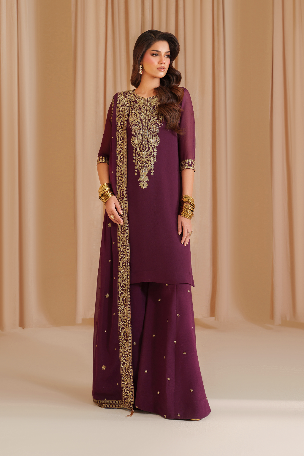 Iznik | Festive Formal |  CC-76 Embroidered Chiffon by Iznik - Designer Dress  - Type : Ladies Clothes - Available at Libayah - 100% Original 