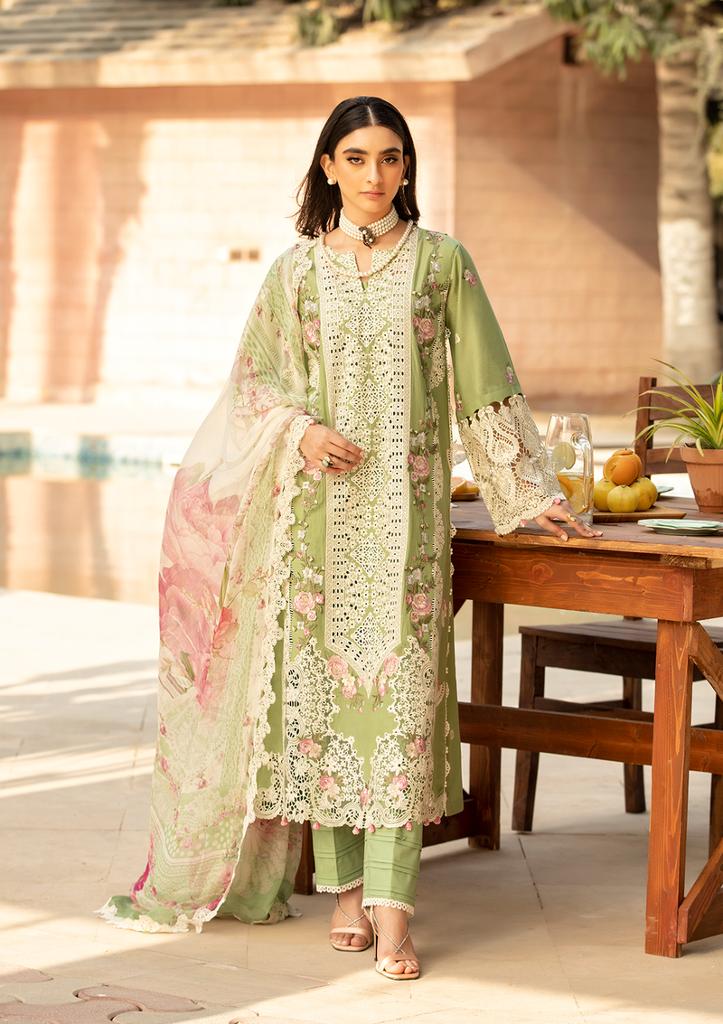 Elaf Premium | Luxury Lawn 25 | ELM-08 FIZZAH by Elaf Premium - Designer Dress - Type: Ladies Clothes - Available at Libayah - 100% Original