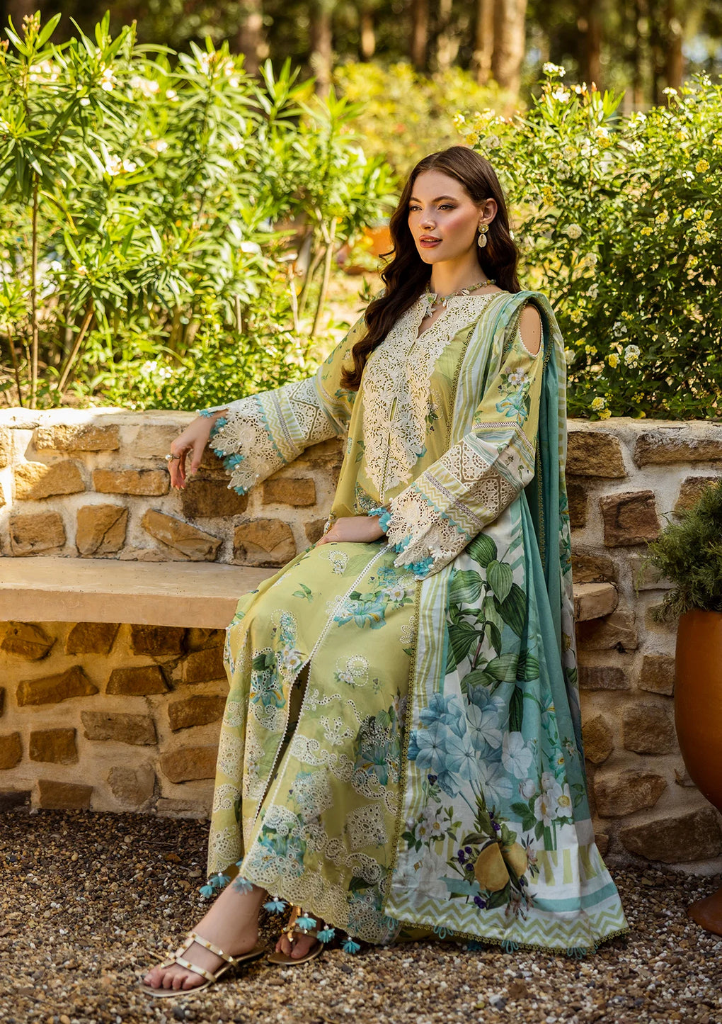 Elaf Premium | Print Chikankari 25 | ELK-07A ALLURE by Elaf Premium - Designer Dress - Type: Ladies Clothes - Available at Libayah - 100% Original