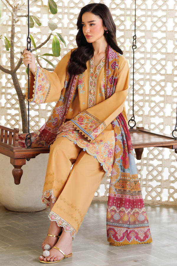 Farasha | Summer Weaves Embroidered Lawn | Golden Bloom by Farasha - Designer Dress - Type: Ladies Clothes - Available at Libayah - 100% Original