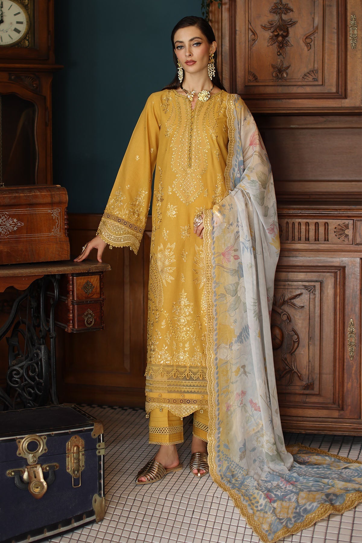 Nureh | Maya Lawn | NS-155 by Nureh - Designer Dress - Type: Ladies Clothes - Available at Libayah - 100% Original