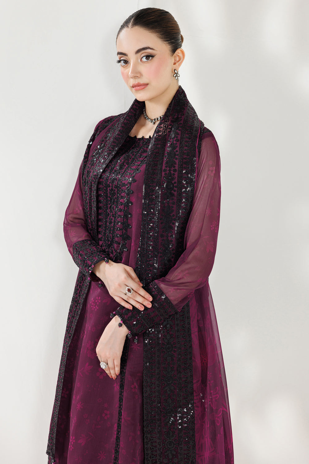 Farasha | Formals 26 | Violet Eclips - Designer Dress - Type : Ladies Clothes - Available at Libayah - 100% Original