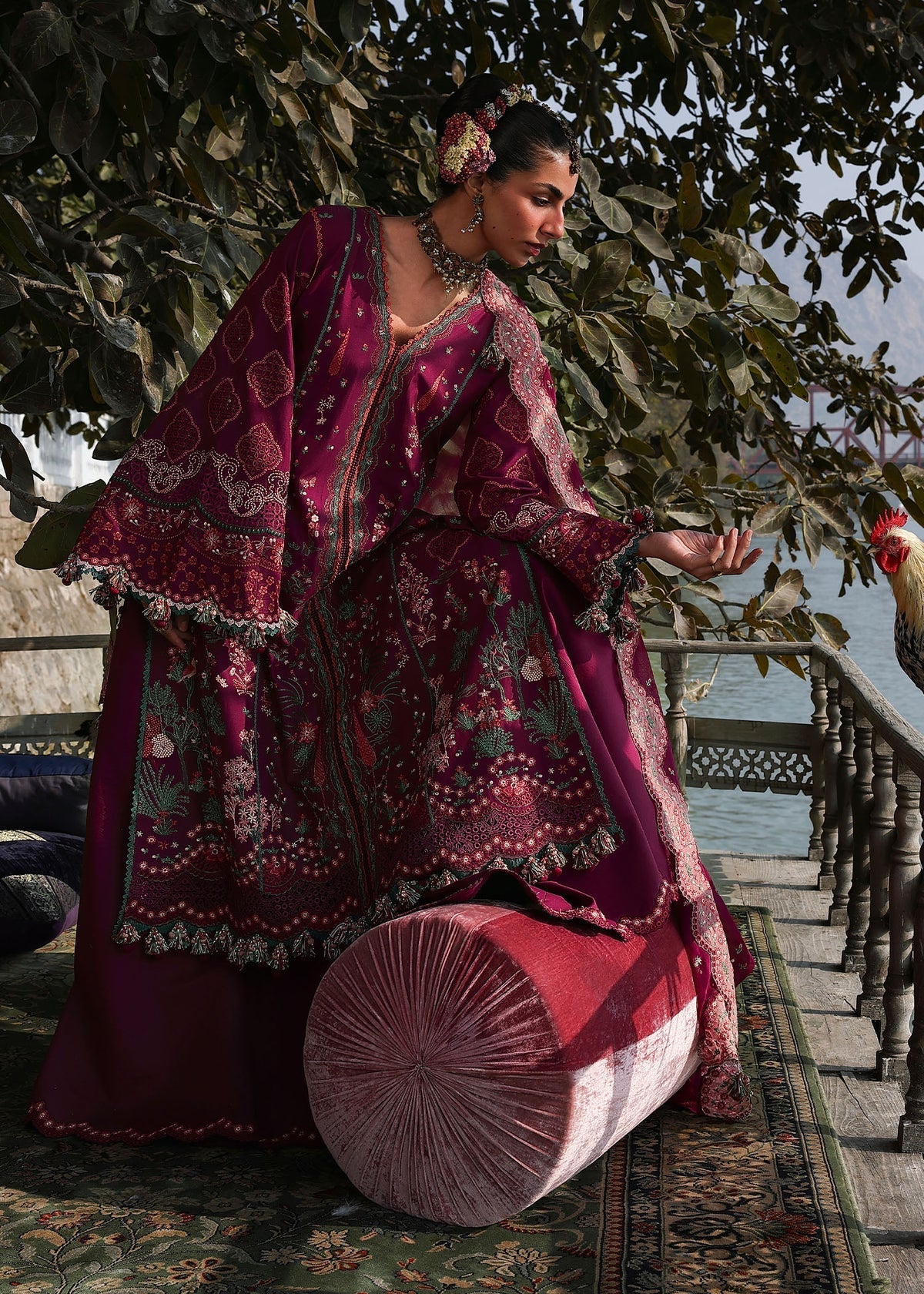 Hussain Rehar | Kalabagh Luxury Lawn 26 | Anjas by Hussain Rehar - Designer Dress  - Type : Ladies Clothes - Available at Libayah - 100% Original 
