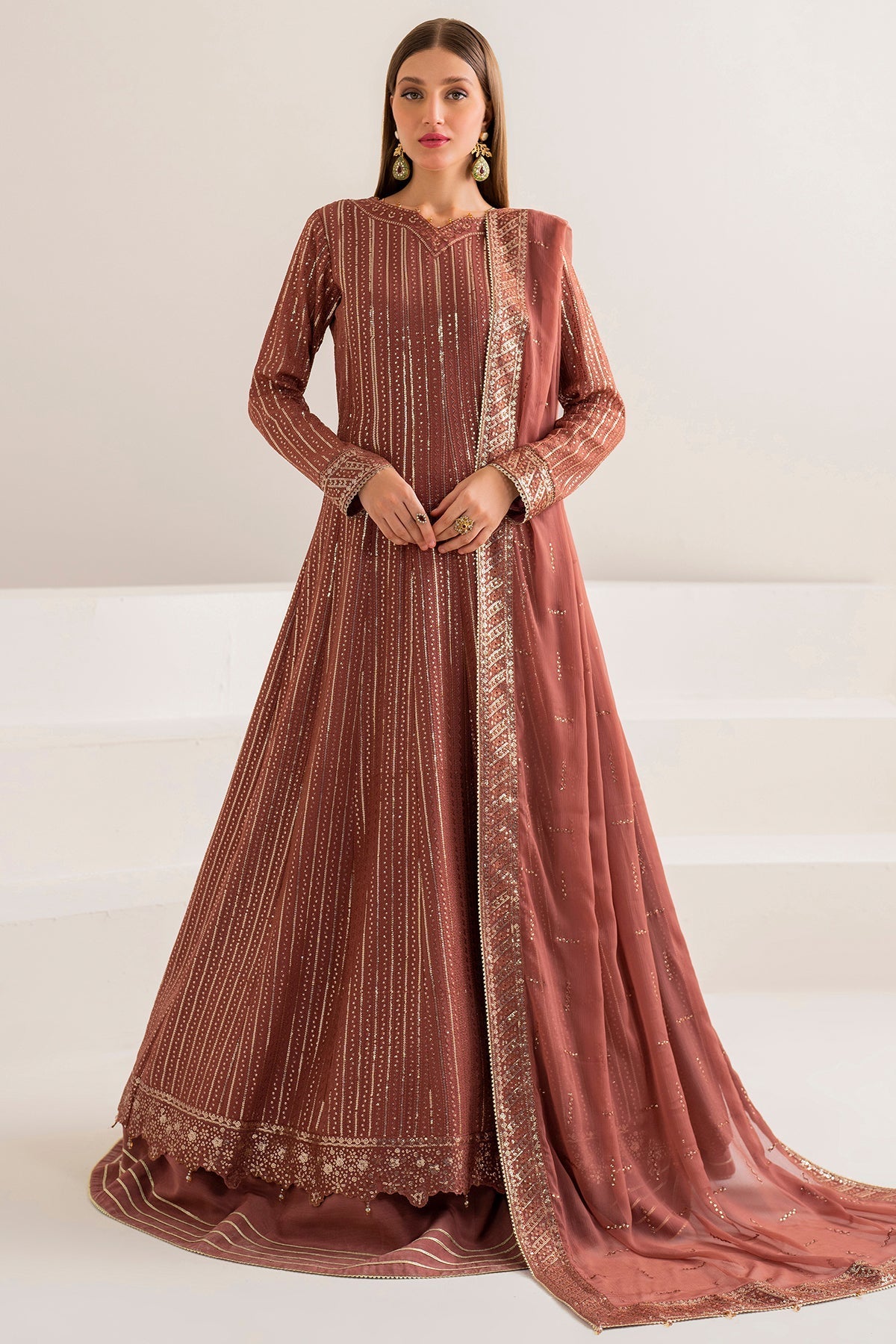 Farasha | Lumiere Formals | RUSSET by Farasha - Designer Dress - Type: Formal - Available at Libayah - 100% Original