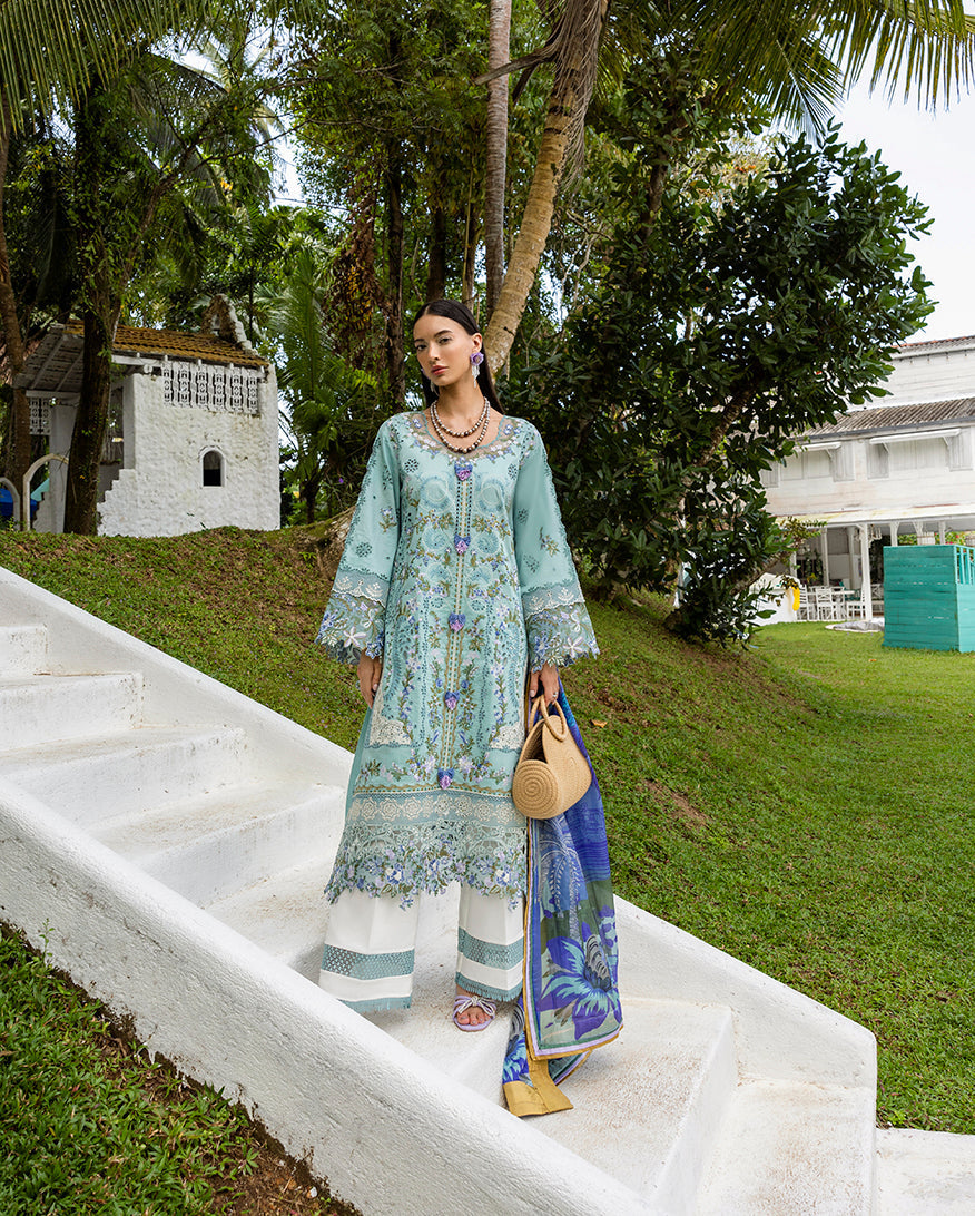 Esmel | Mon Tresor Luxe Lawn 26 | Memento Vivere by Esmel - Designer Dress - Type : Luxury Dress - Available at Libayah - 100% Original