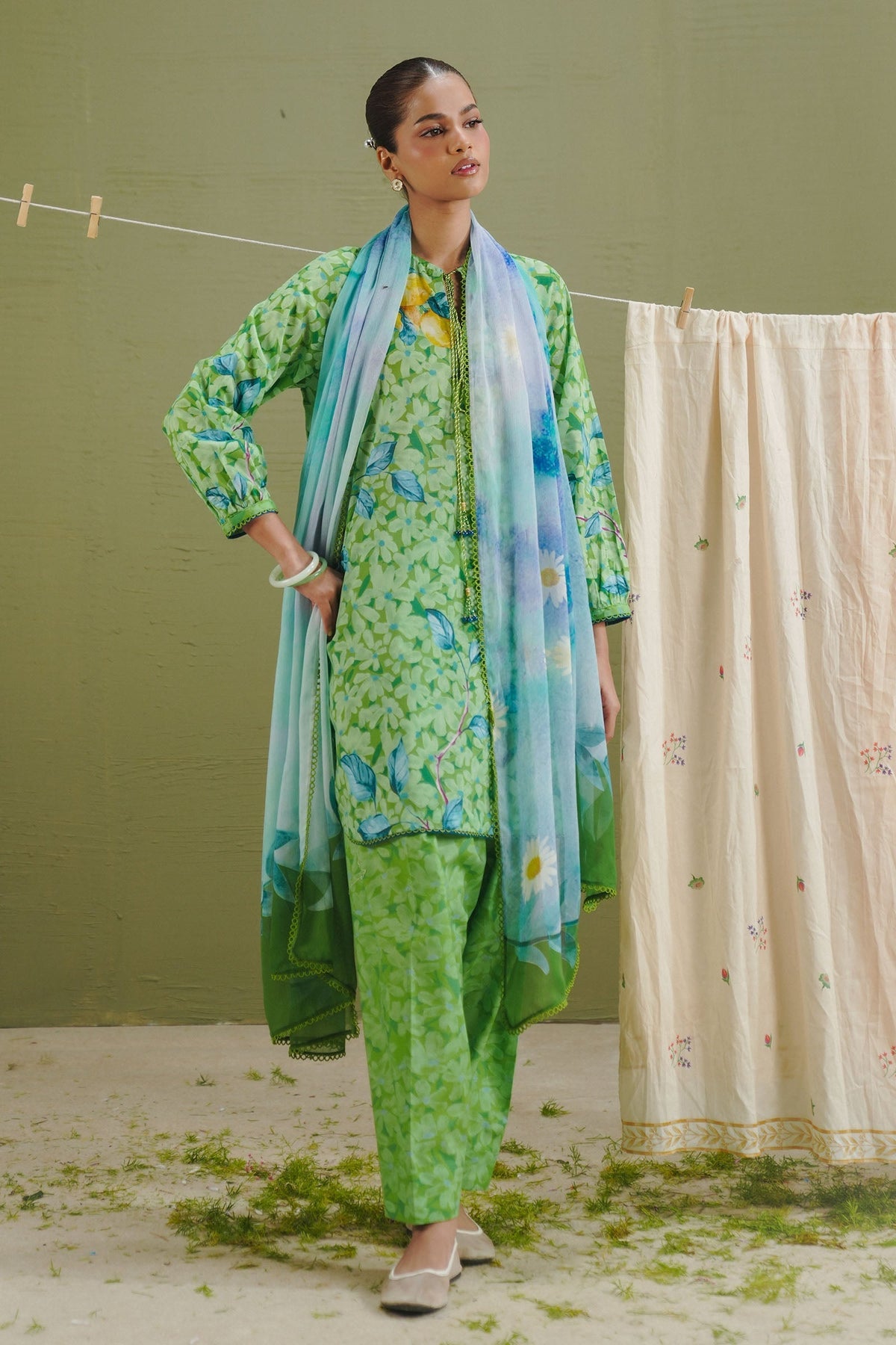 Zara Shahjahan | Coco Prints 26 | Kael-7B - Designer Dress - Type : Ladies Clothes - Available at Libayah - 100% Original