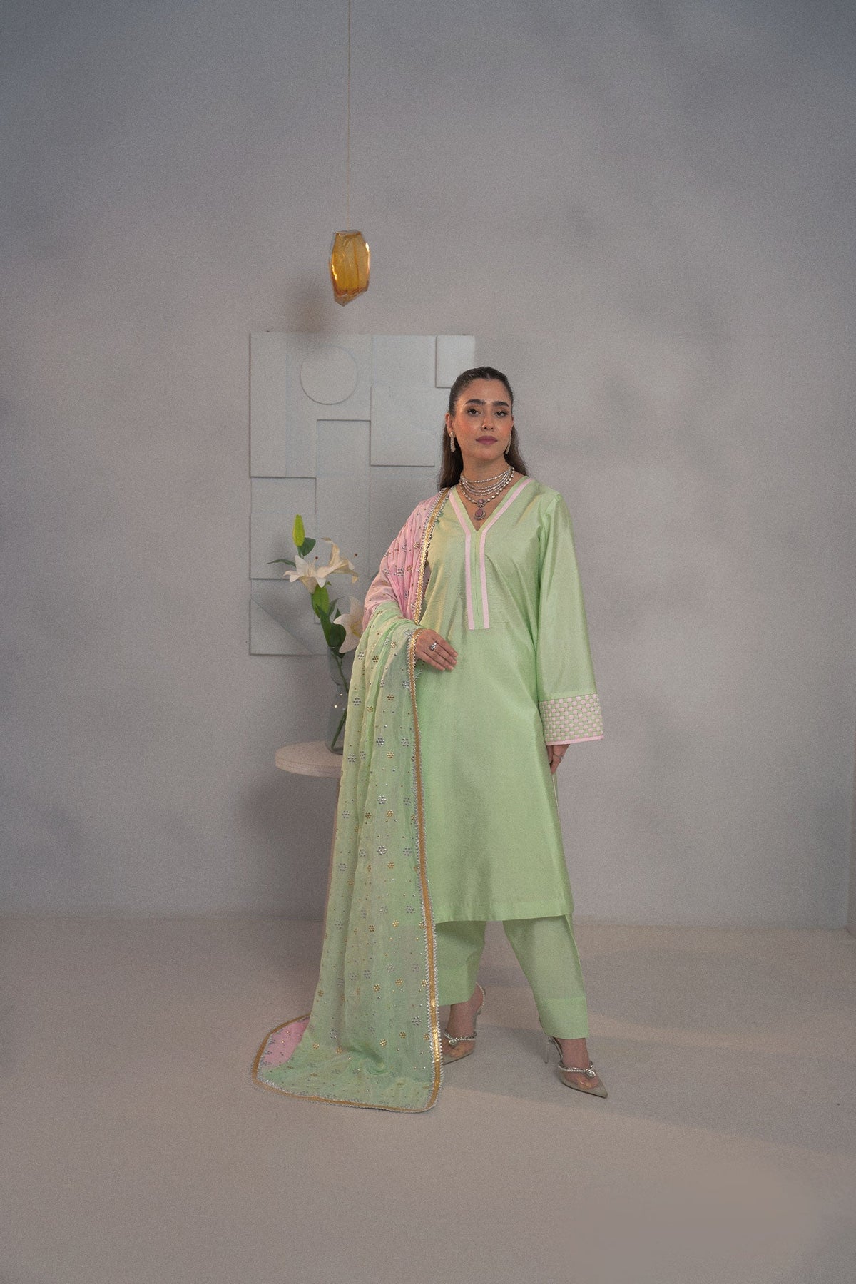 Fozia Khalid | Dilkash Festive Wear 25 | Alaya by Fozia Khalid - Designer Dress - Type : Ladies Clothes - Available at Libayah - 100% Original 