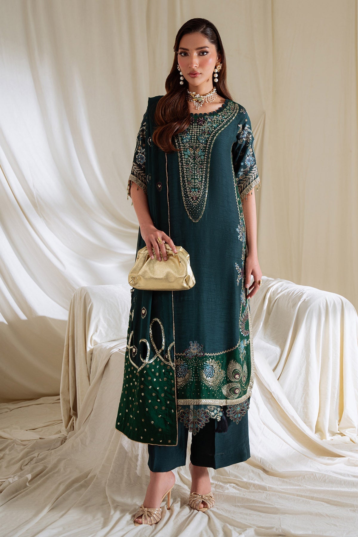 Nureh | Omara Formals | NEL-90 by Nureh - Designer Dress  - Type : Ladies Clothes - Available at Libayah - 100% Original 