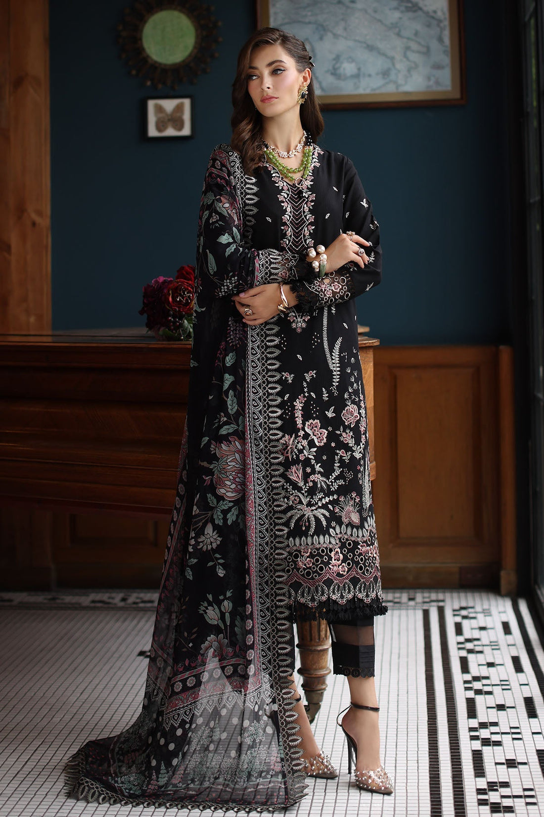 Nureh | Maya Lawn | NS-153 by Nureh - Designer Dress - Type: Ladies Clothes - Available at Libayah - 100% Original