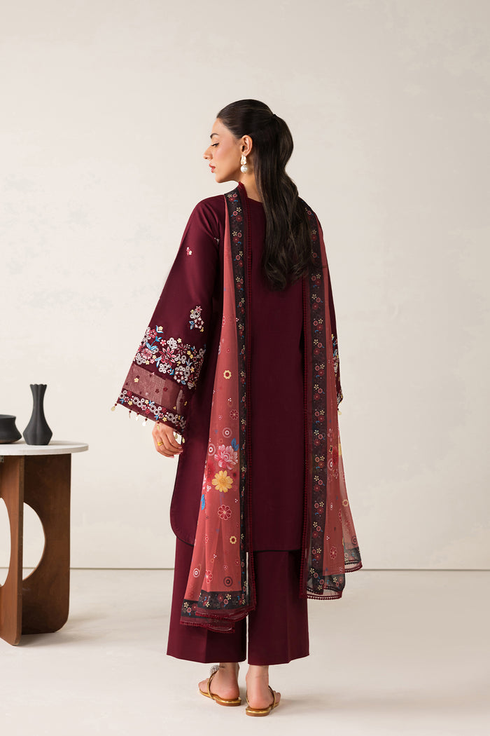 Farasha | Summer Melody 26 | Maroon Muse by Farasha - Designer Dress  - Type : Ladies Clothes - Available at Libayah - 100% Original 