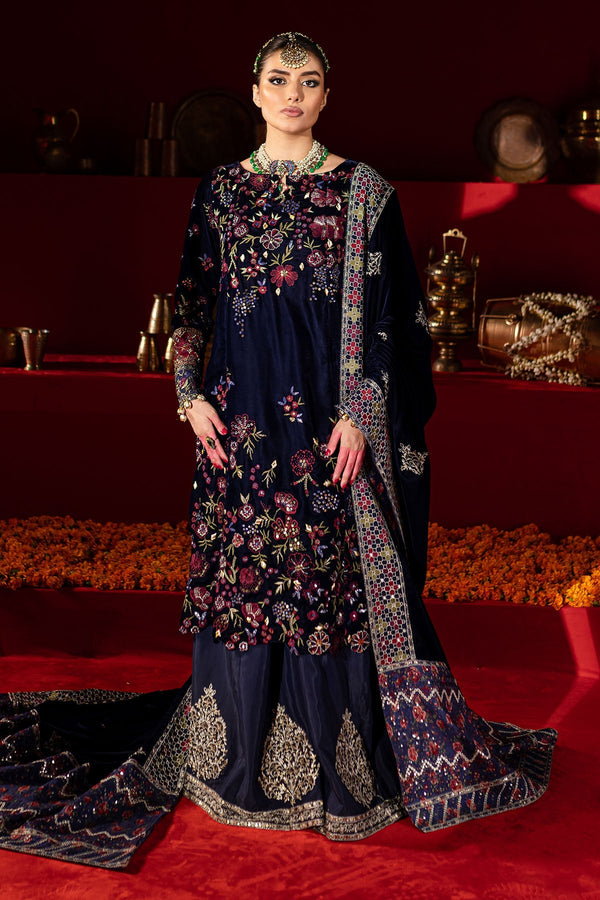 NW-93 – authentic Pakistani formal dress from the Nureh Maya Velvet collection for women in the UK