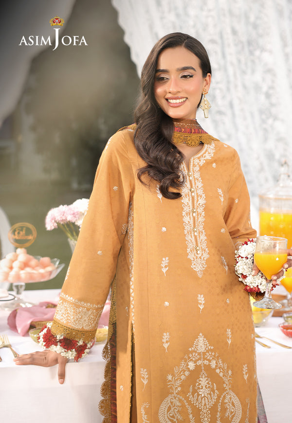 Asim Jofa | Summer Rhapsody | AJUBU-04 Embroidered Jacquard by Asim Jofa - Designer Dress  - Type : Ladies Clothes - Available at Libayah - 100% Original 