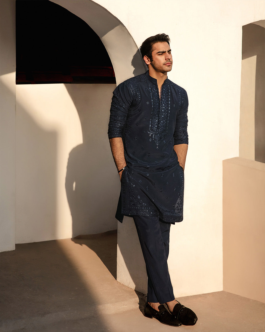 Pakisatni Menswear | Faiza Saqlain | Amoz by Faiza Saqlain - Designer Dress - Type: MensWear - Available at Libayah - 100% Original