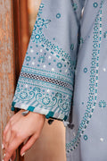 Farasha | Dastoor Embroidered Lawn SS24 | BERYL GREY by Farasha - Designer Dress - Type: Ladies Clothes - Available at Libayah - 100% Original