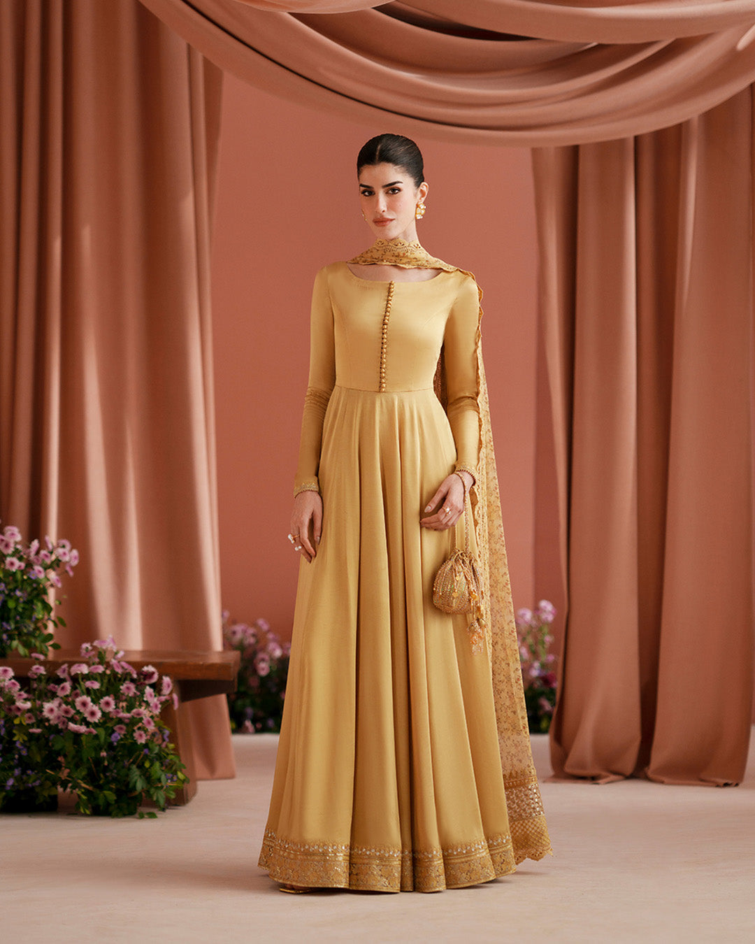 Faiza Saqlain | Roim Silk Edit | Alaa by Faiza Saqlain - Designer Dress  - Type : Luxury Dress - Available at Libayah - 100% Original 