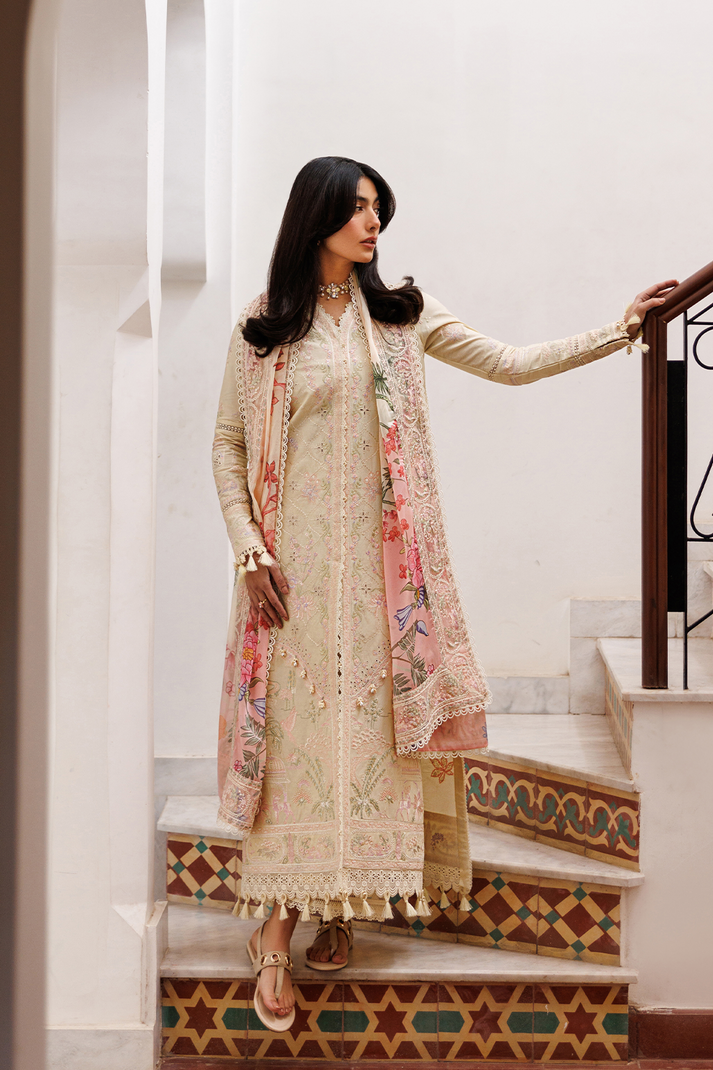 Emaan Adeel | Mirabelle Festive Luxury Lawn | BLOSSOM BLISS by Emaan Adeel - Designer Dress  - Type : Ladies Clothes - Available at Libayah - 100% Original 