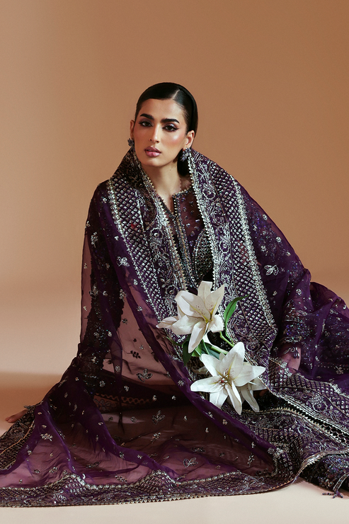 AMETHYST – authentic Pakistani formal dress from the Emaan Adeel Celestique Formals 25 collection for women in the UK.