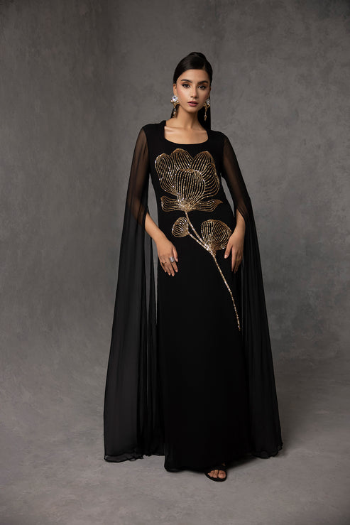 Amani | The Wedding Guest | BLACK ROSE by Amani - Designer Dress - Type: Ladies Clothes - Available at Libayah - 100% Original