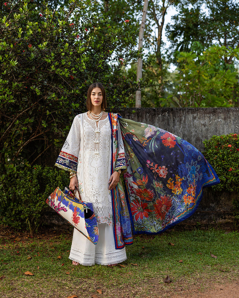 Esmel | Mon Tresor Luxe Lawn 26 | Clair De Lune by Esmel - Designer Dress - Type : Luxury Dress - Available at Libayah - 100% Original