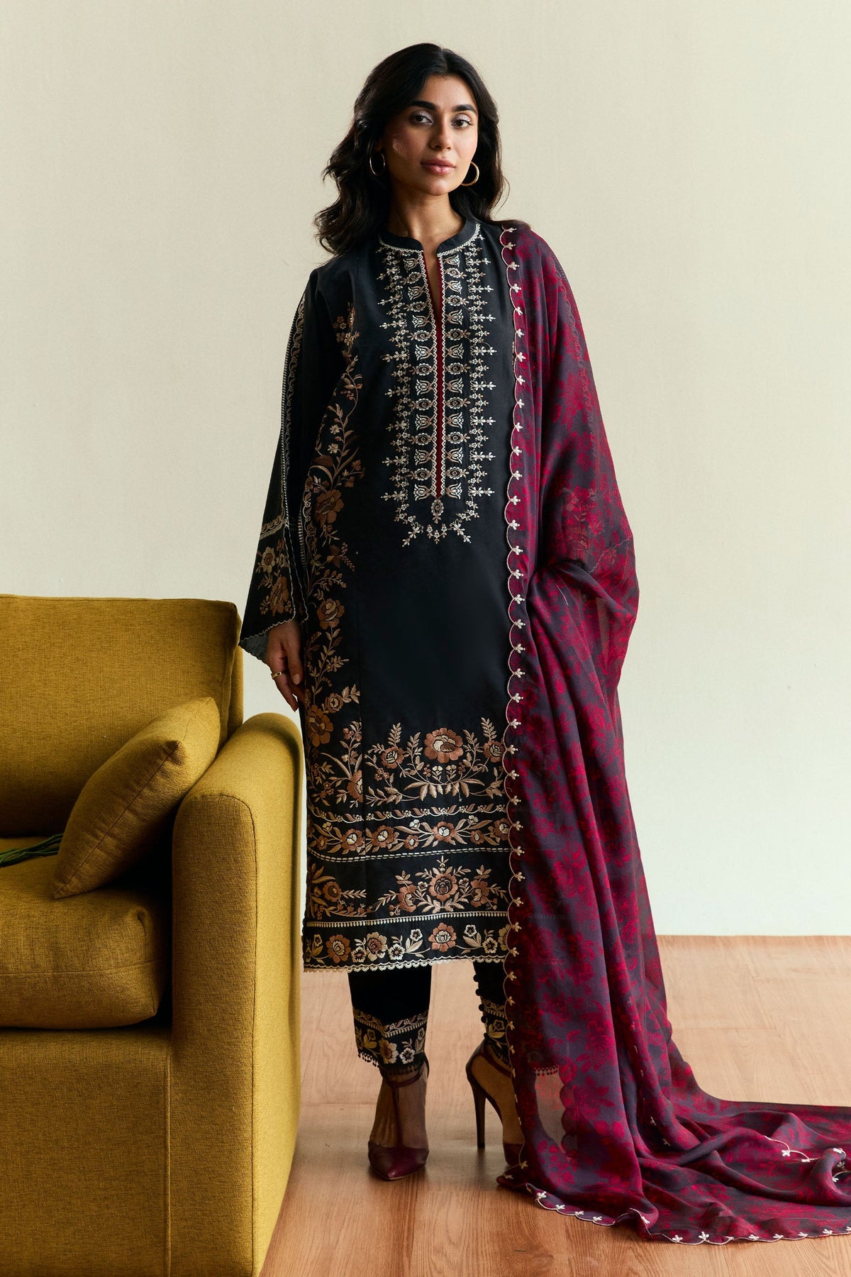 Zara Shahjahan | Coco Eid Edit | Velour-D2 by Zara Sahjahan - Designer Dress - Type: Ladies Clothes - Available at Libayah - 100% Original