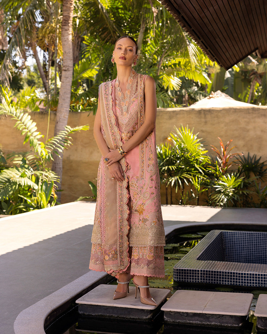 Faiza Saqlain | Zinnia Lawn 25 | Peony by Faiza Saqlain - Designer Dress - Type: Ladies Clothes - Available at Libayah - 100% Original