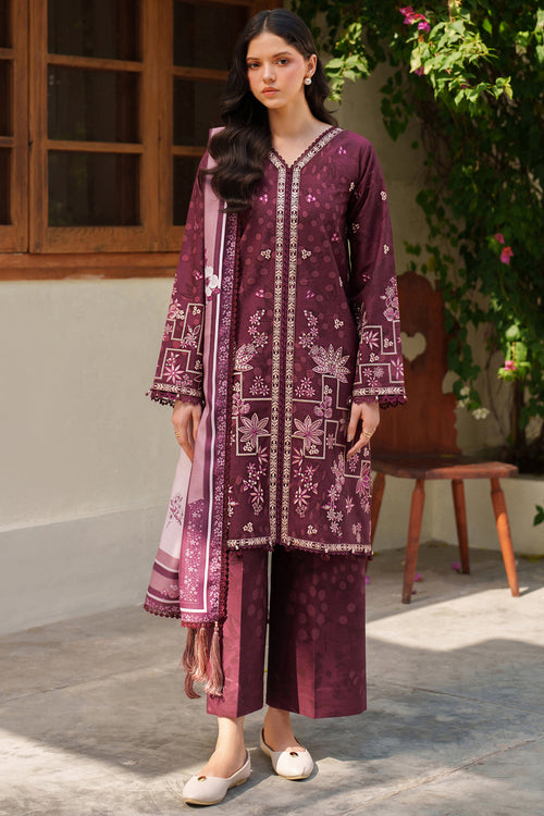 Farasha | Meline Premium Viscose 25 | Mauve Cream by Farasha - Designer Dress  - Type : Ladies Clothes - Available at Libayah - 100% Original 