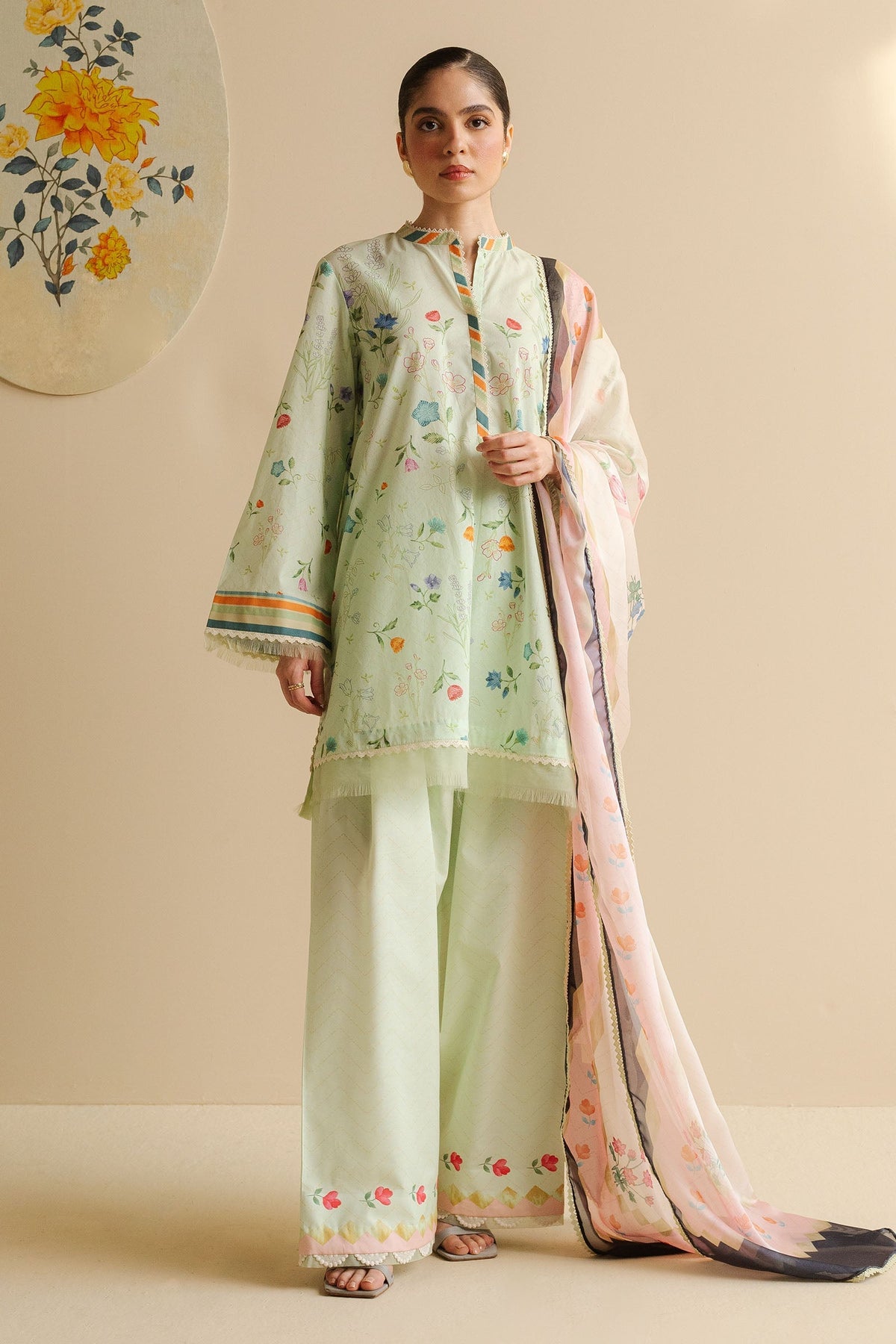 Zara Shahjahan | Coco Prints | Kaia-9A by Zara Shahjahan - Designer Dress - Type: Ladies Clothes - Available at Libayah - 100% Original