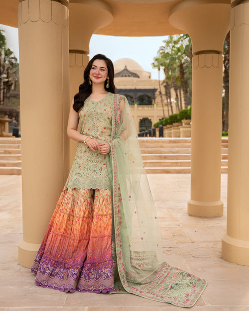 Faiza Saqlain | AYA - Unstitched Luxury Lawn '26 | Eldira by Faiza Saqlain - Designer Dress  - Type : Ladies Clothes - Available at Libayah - 100% Original 