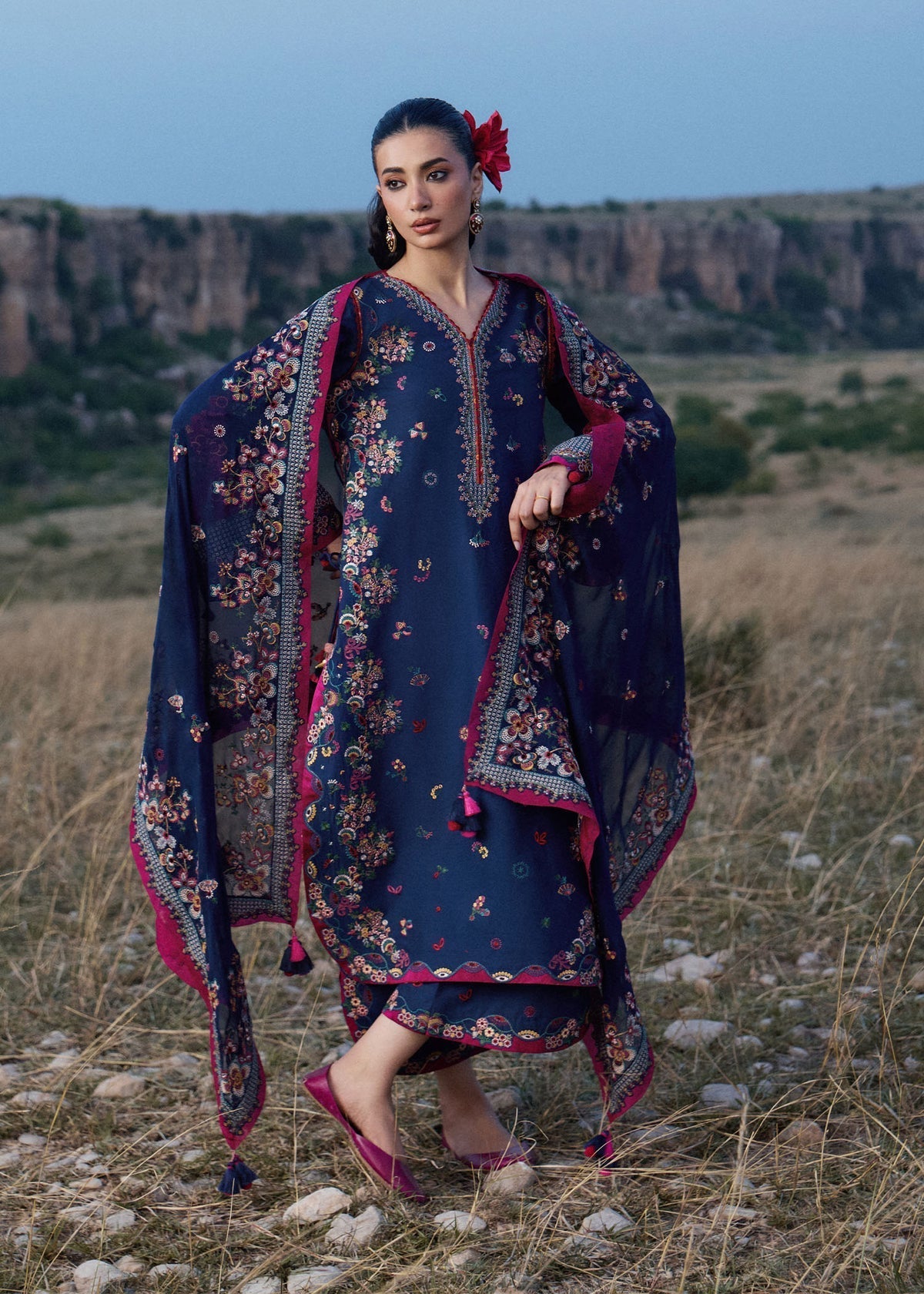 Hussain Rehar | Jinan 26 | Nilima by Hussain Rehar - Designer Dress  - Type : Ladies Clothes - Available at Libayah - 100% Original 