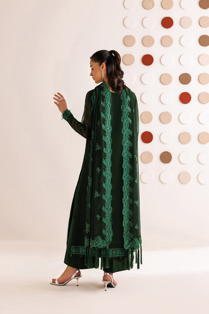 Farasha | Chiffon Threads 26 | Emerald Leaf by Farasha - Designer Dress  - Type : Ladies Clothes - Available at Libayah - 100% Original 