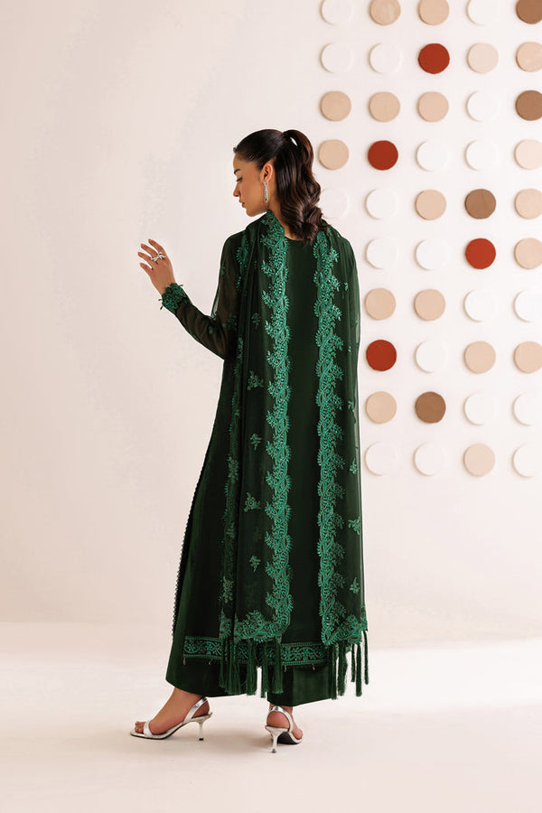 Farasha | Chiffon Threads 26 | Emerald Leaf by Farasha - Designer Dress  - Type : Ladies Clothes - Available at Libayah - 100% Original 